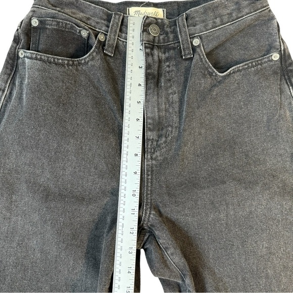 Madewell Baggy Straight Gray Black Denim Jeans Loose Womens Size 26 - Picture 5 of 8